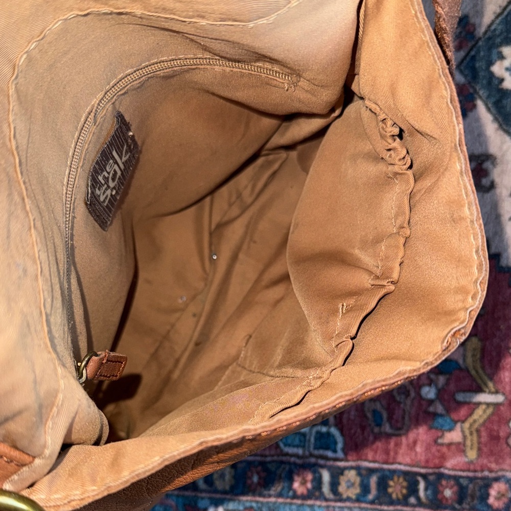 The SAK Brown Leather Crossbody Bag - Picture 3 of 5